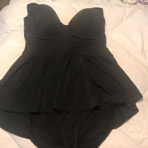 Full bra supportive torrid swim dress.
